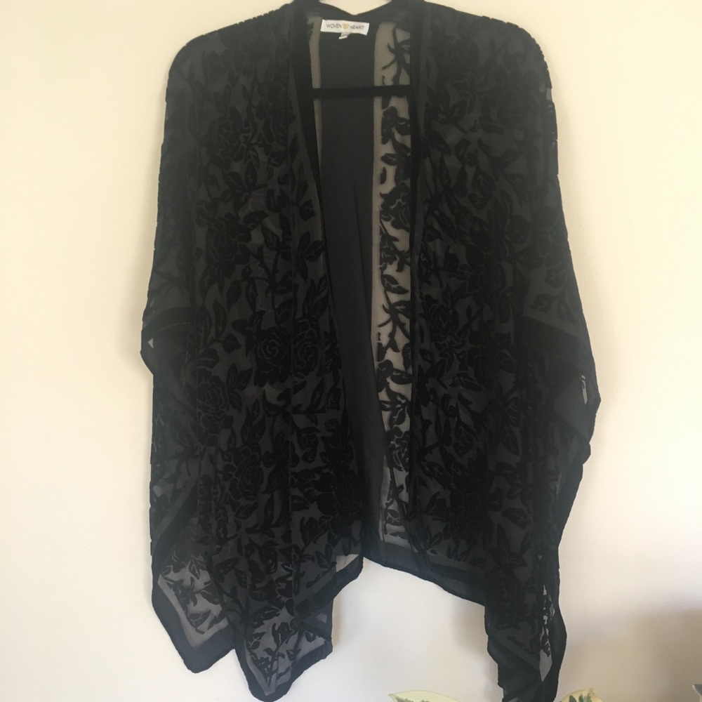 Black Velvet Kimono